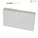 Sliding Double Barn Doors with Hardware | Quadro 4115 White Silk | 13FT Rail Sturdy Set (Silver) | Kitchen Wooden Solid Panel Interior Bedroom Bathroom Door - Image 4