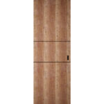 Hidden Barn | Planum 0014 Walnut | Sturdy Finished Flush Modern Doors | Magic Concealed Sliding Set