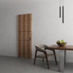 Hidden Barn | Planum 0014 Walnut | Sturdy Finished Flush Modern Doors | Magic Concealed Sliding Set - Image 4