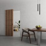 Hidden Barn | Planum 0014 Walnut | Sturdy Finished Flush Modern Doors | Magic Concealed Sliding Set - Image 2