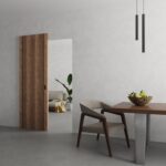 Hidden Barn | Planum 0017 Walnut | Sturdy Finished Flush Modern Doors | Magic Concealed Sliding Set - Image 2