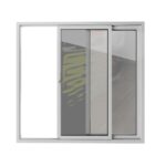 Patio Exterior Metal - Plastic Sliding Doors / Patio 8166 White Silk - Image 2