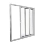 Patio Exterior Metal - Plastic Sliding Doors / Patio 8166 White Silk