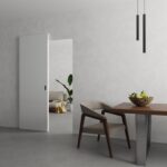 Hidden Barn | Planum 0010 Primed | Sturdy Finished Flush Modern Doors | Magic Concealed Sliding Set - Image 2