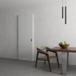 Hidden Barn | Planum 0010 Primed | Sturdy Finished Flush Modern Doors | Magic Concealed Sliding Set - Image 4