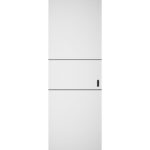 Hidden Barn | Planum 0014 White Silk | Sturdy Finished Doors | Magic Concealed Sliding Set
