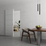 Hidden Barn | Planum 0020 White Silk | Sturdy Finished Flush Modern Doors | Magic Concealed Sliding Set - Image 2