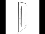 Front Exterior Prehung Steel Door / Dekton 0163 Ardesia Nero / 2 Side and Top Exterior Window Sidelite / Entry Metal Modern Painted - Image 8